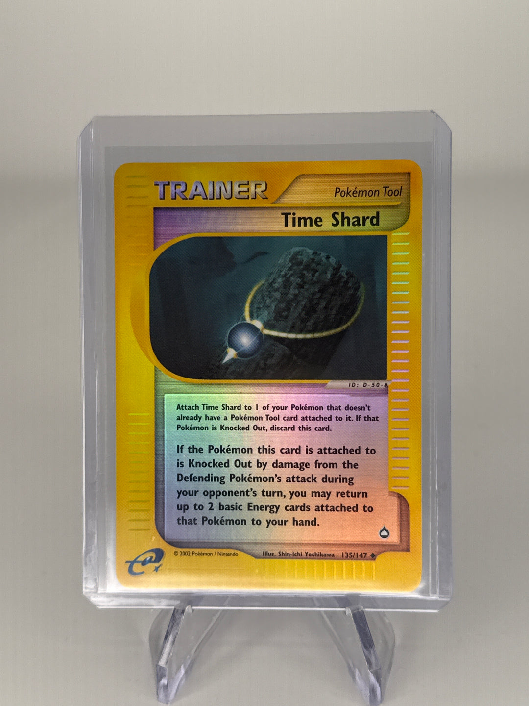 Pokemon TCG 2002 Time Shard Trainer Aquapolis Reverse Holo, 135/147