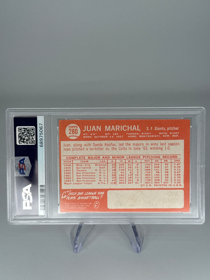 Juan Marichal 1964 Topps, PSA 5