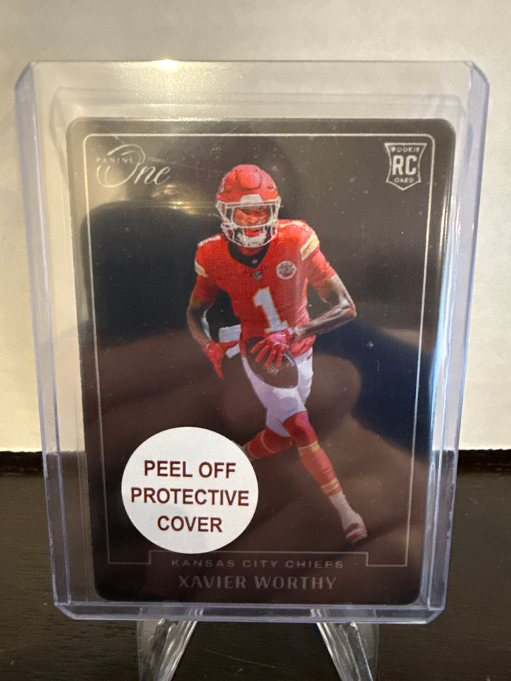 Xavier Worthy 2024 Panini One Blank Slate SSP Rookie