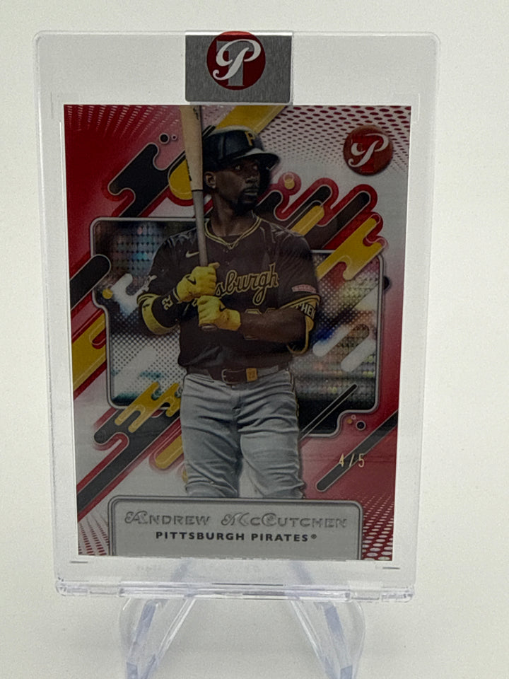 Andrew McCutchen 2025 Topps Pristine Red Refractor, 4/5