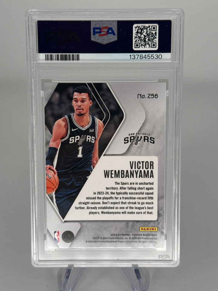 Victor Wembanyama 2023 Panini Phoenix Red Ice Rookie, PSA 10 Gem Mint