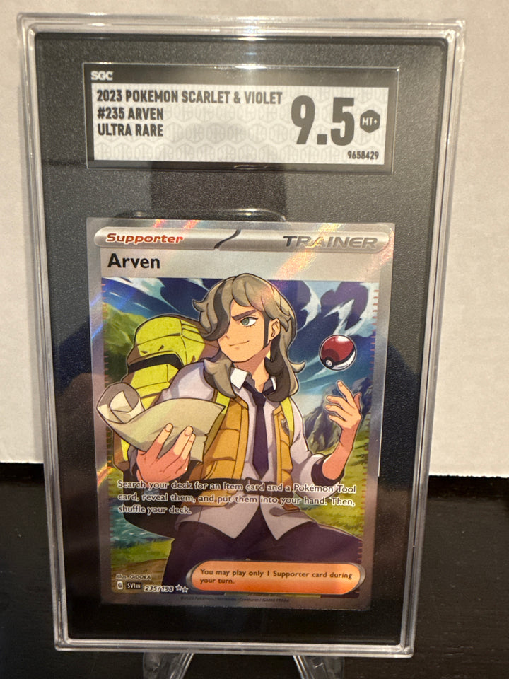 Pokemon TCG 2023 Arven Scarlet & Violet Ultra Rare, 235/198, SGC 9.5 Gem Mint