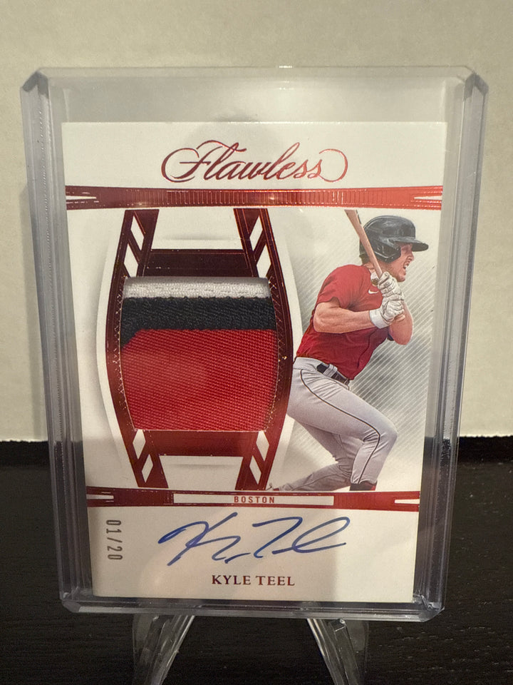 Kyle Teel 2024 Panini Flawless Prospect Patch Auto, 01/20