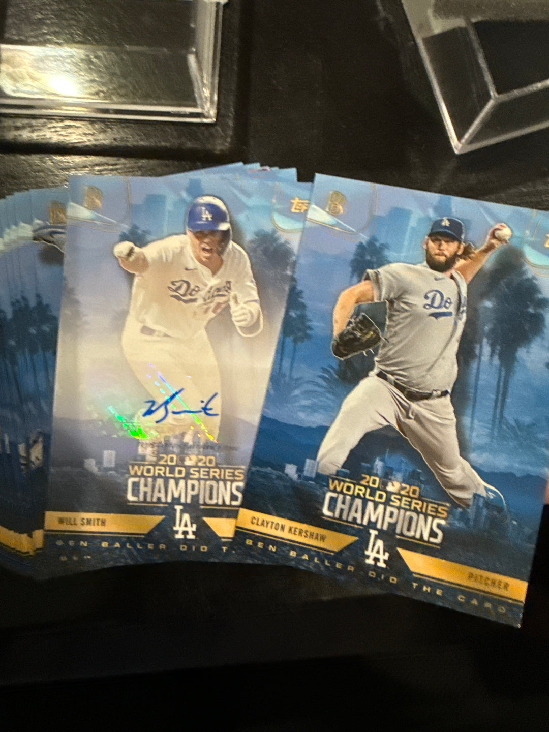 Topps X Ben Baller 2020 World Series Champions Complete Team Set with Auto (Will Smith)