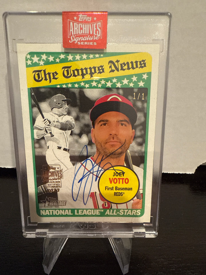 Joey Votto 2023 Topps Archives Signature Series 1/1 Auto