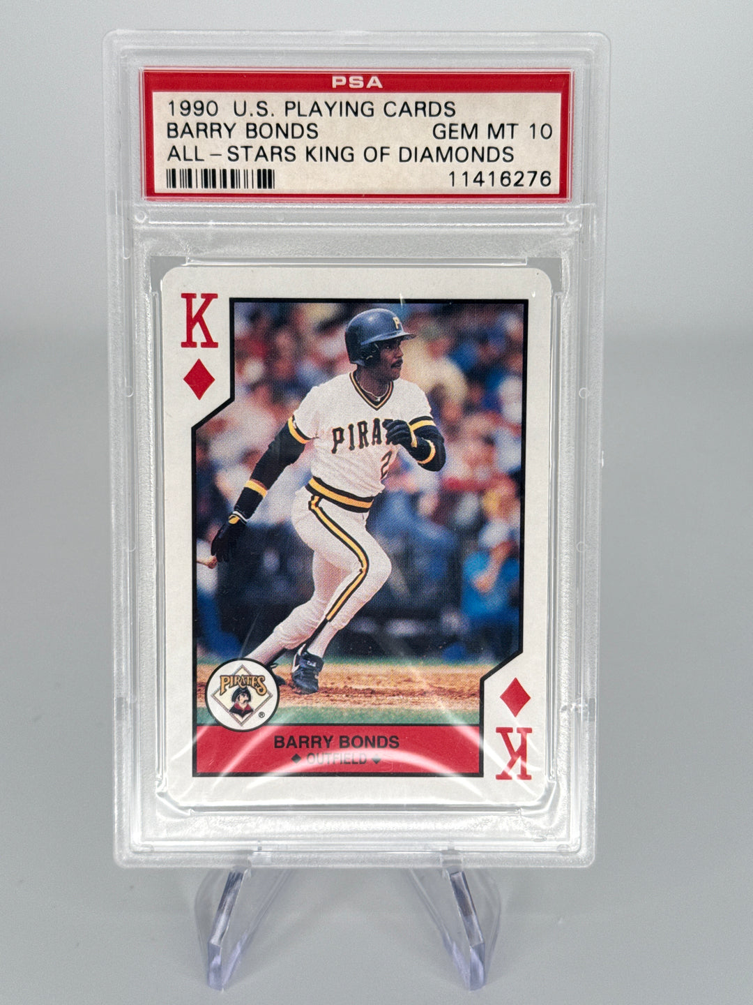 Barry Bonds 1990 U.S. Playing Cards King of Diamonds, PSA 10 Gem Mint