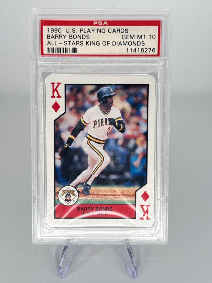 Barry Bonds 1990 U.S. Playing Cards King of Diamonds, PSA 10 Gem Mint