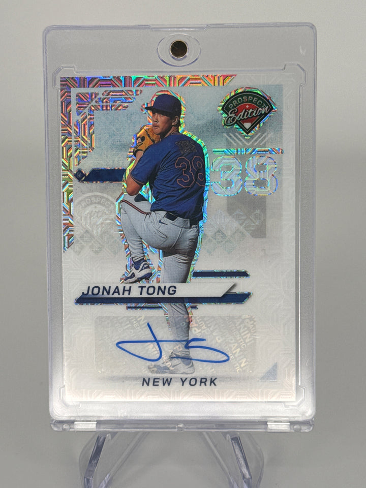 Jonah Tong 2024 Panini Prospect Edition Mojo Auto, 19/25