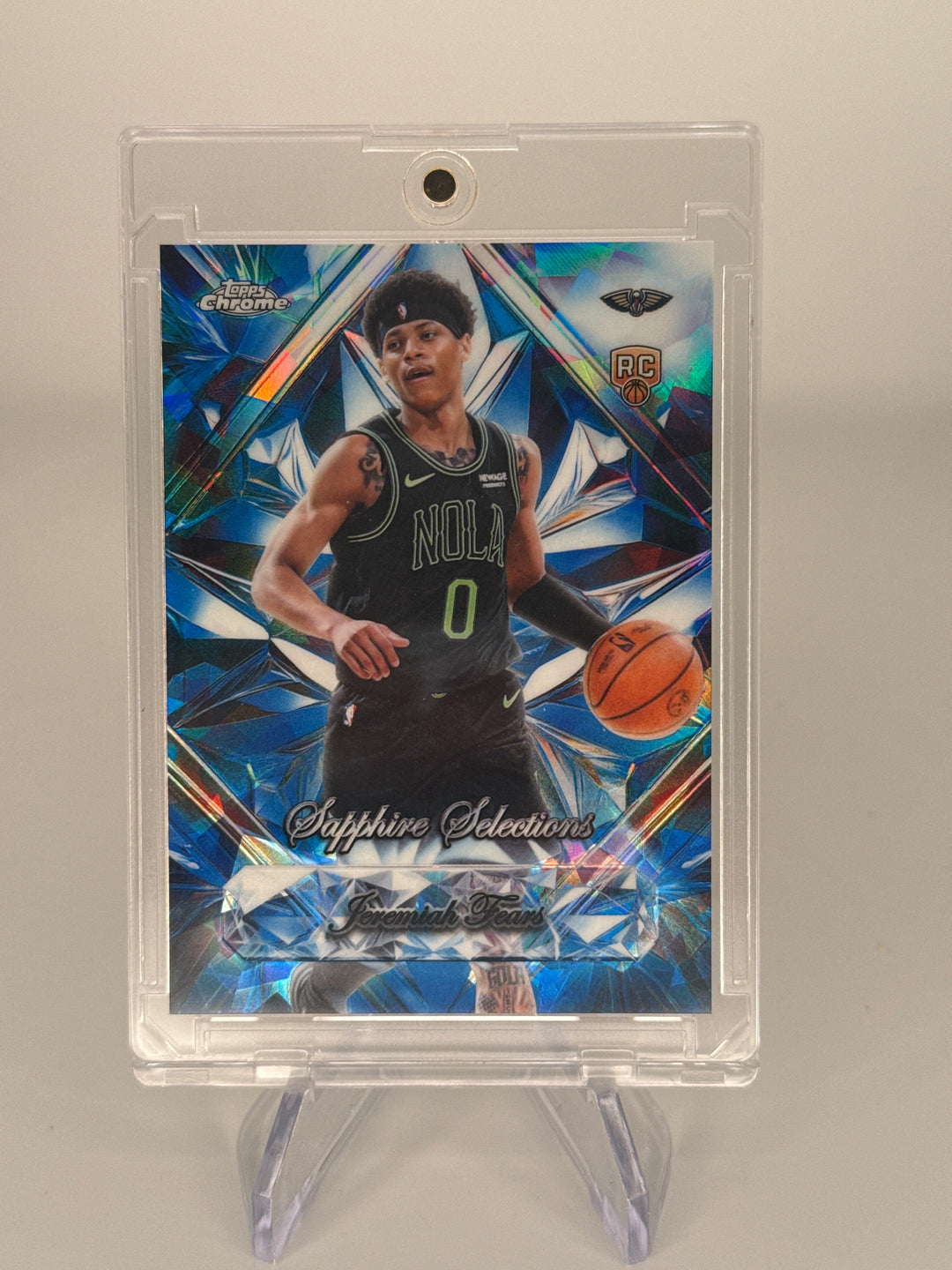 Jeremiah Fears 2026 Topps Chrome Sapphire Selections Rookie