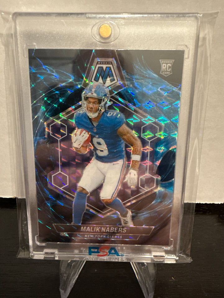 Malik Nabers 2024 Panini Mosaic Genesis SSP Rookie