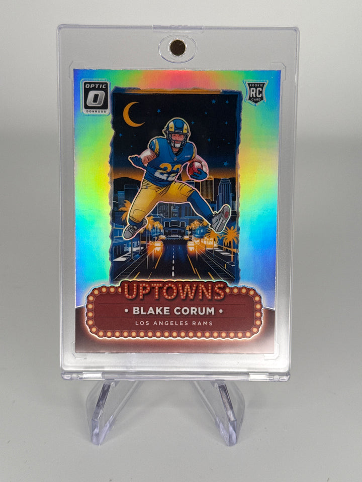 Blake Corum 2024 Panini Donruss Optic SSP Uptowns Case Hit Rookie