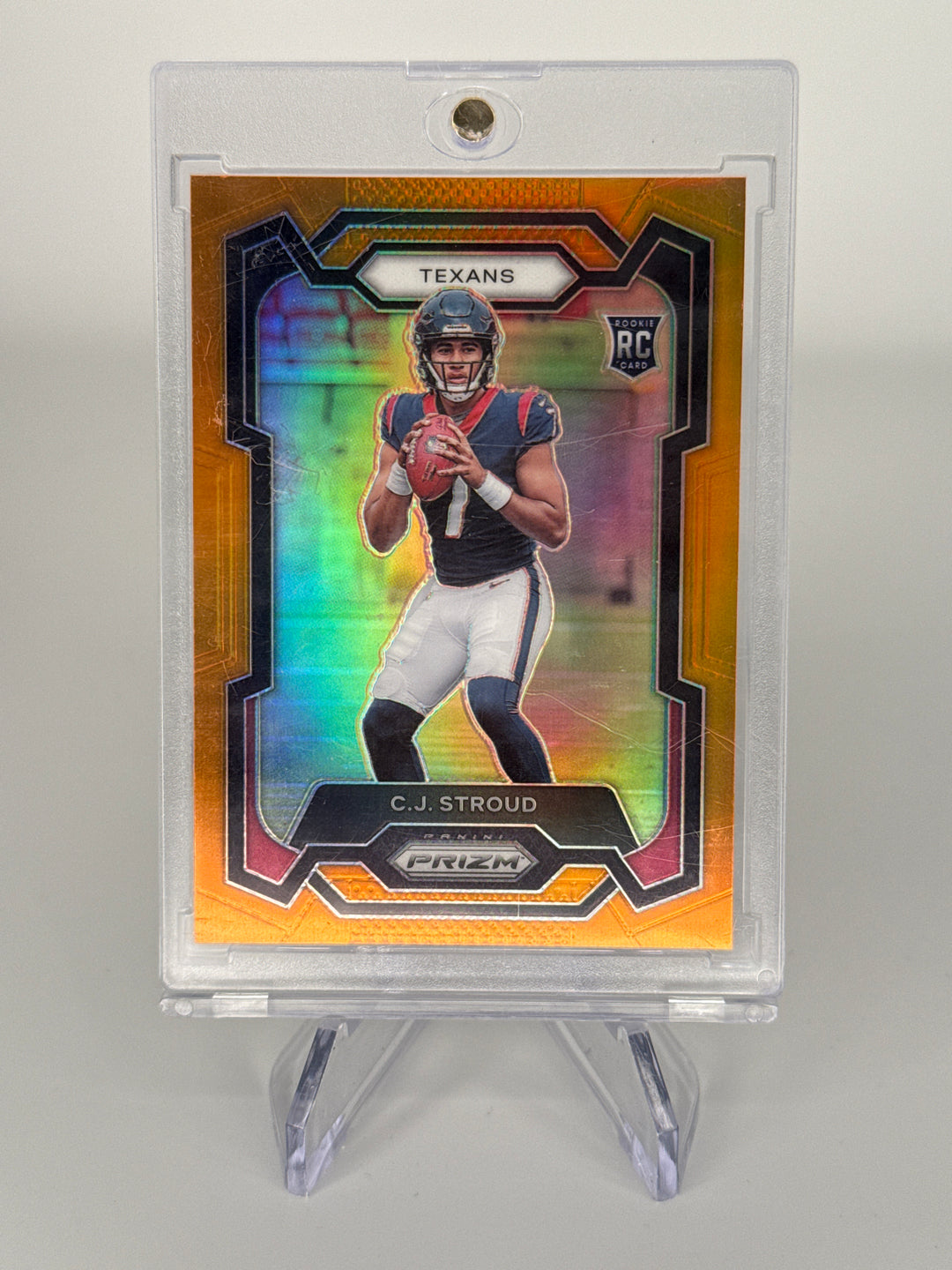 CJ Stroud 2023 Panini Prizm Orange Prizm Rookie, 082/249
