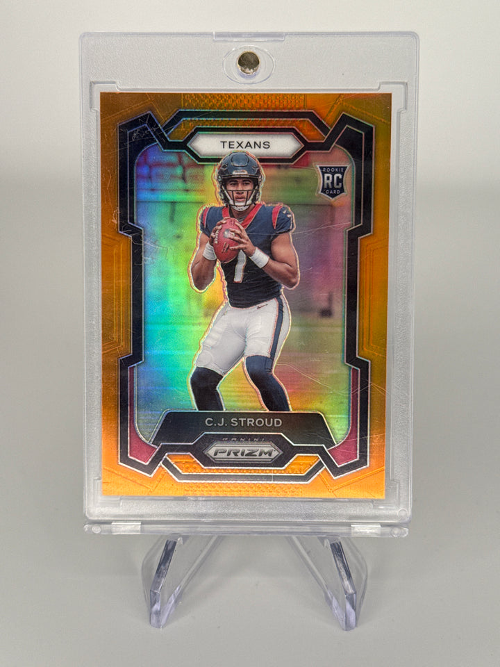 CJ Stroud 2023 Panini Prizm Orange Prizm Rookie, 082/249