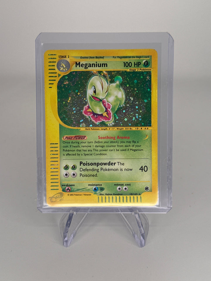 Pokemon TCG 2002 Meganium Expedition Holo, 18/165