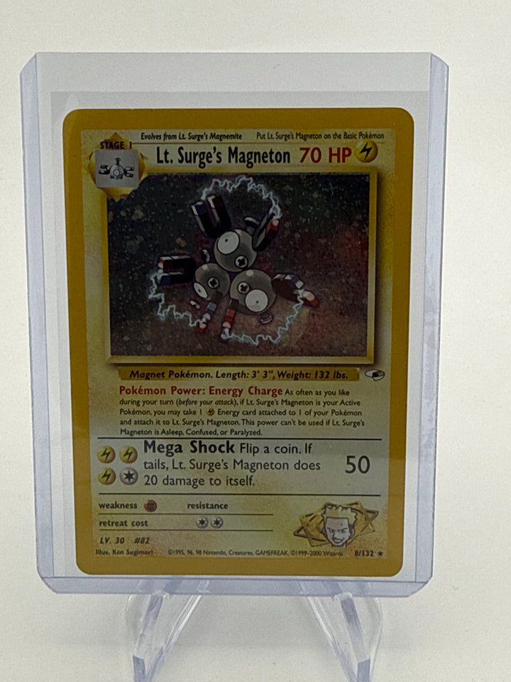 Pokemon TCG 2000 Lt. Surge's Magneton Gym Heroes Holo, 8/132