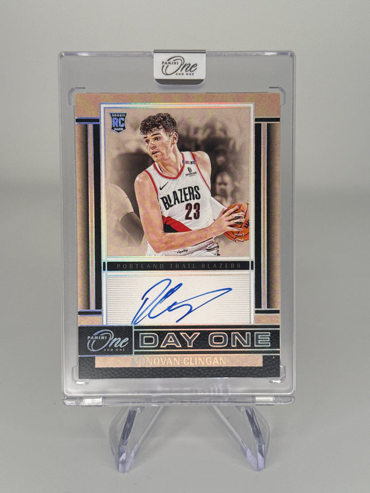 Donovan Clingan 2024 Panini One & One Day One Rookie Auto, 21/49