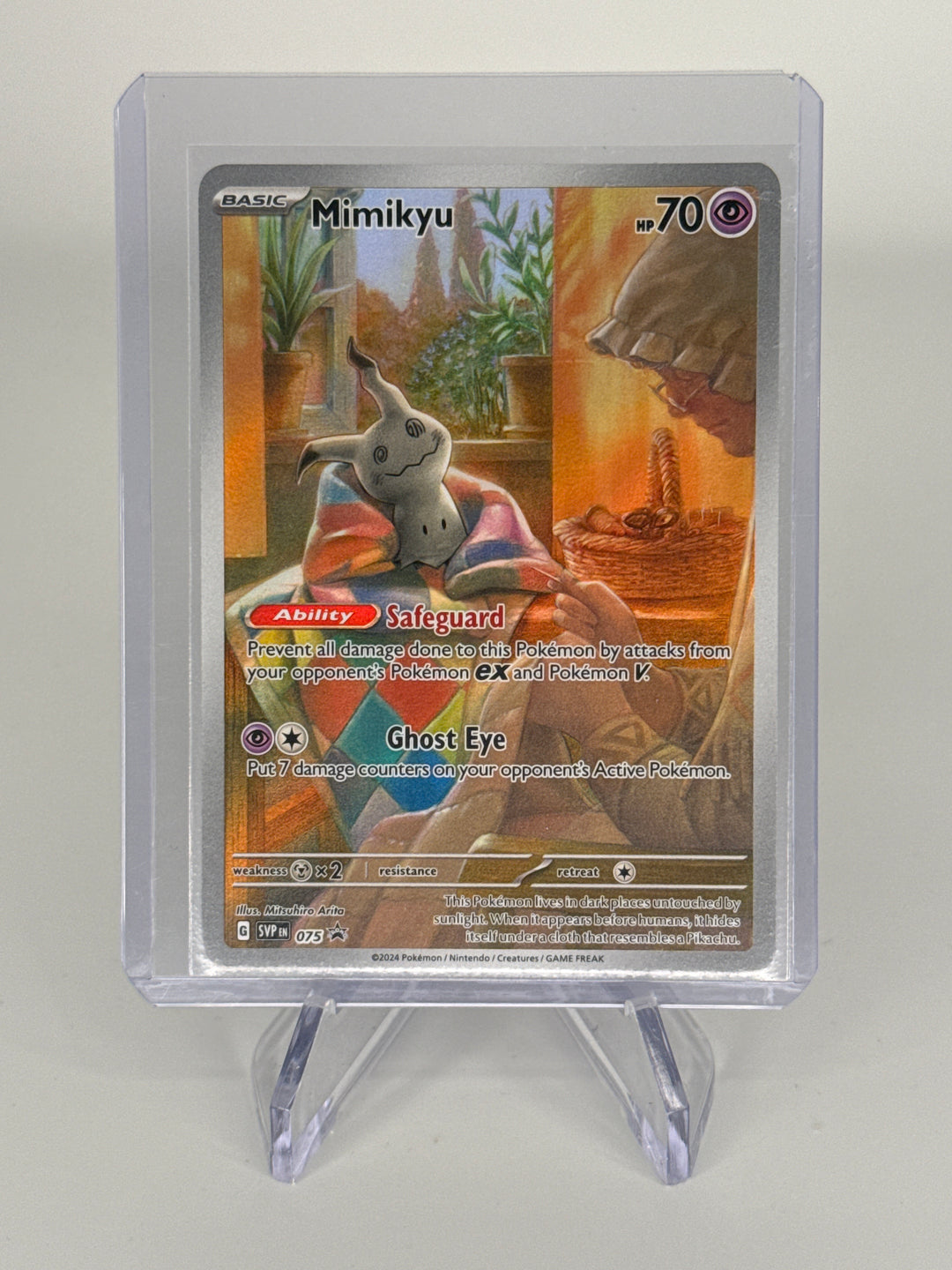 Pokémon TCG 202 Mimikyu Paldean Fates Black Star Promo, 075