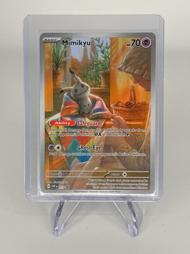 Pokémon TCG 202 Mimikyu Paldean Fates Black Star Promo, 075