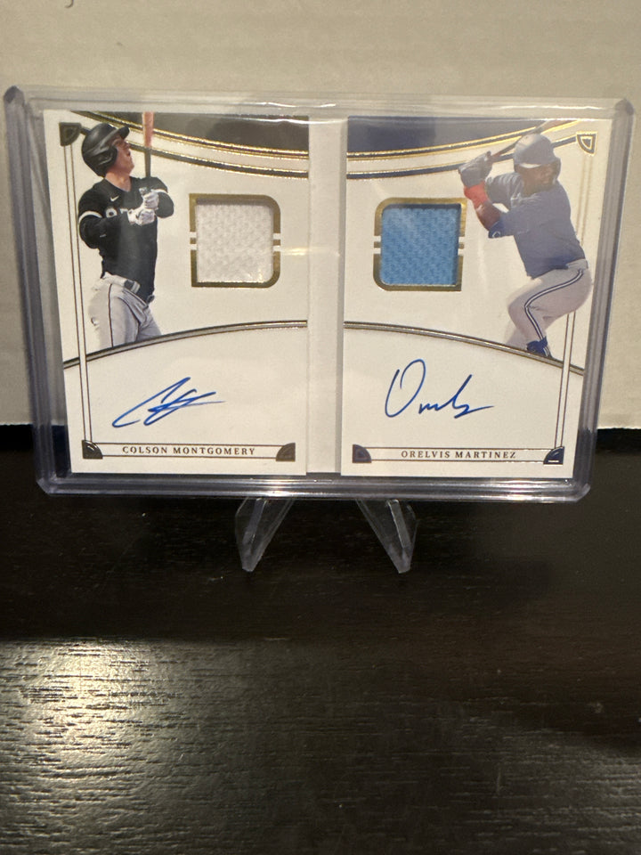Colson Montgomery/Orelvis Martinez 2023 Panini National Treasures Patch Auto Booklet, 07/99