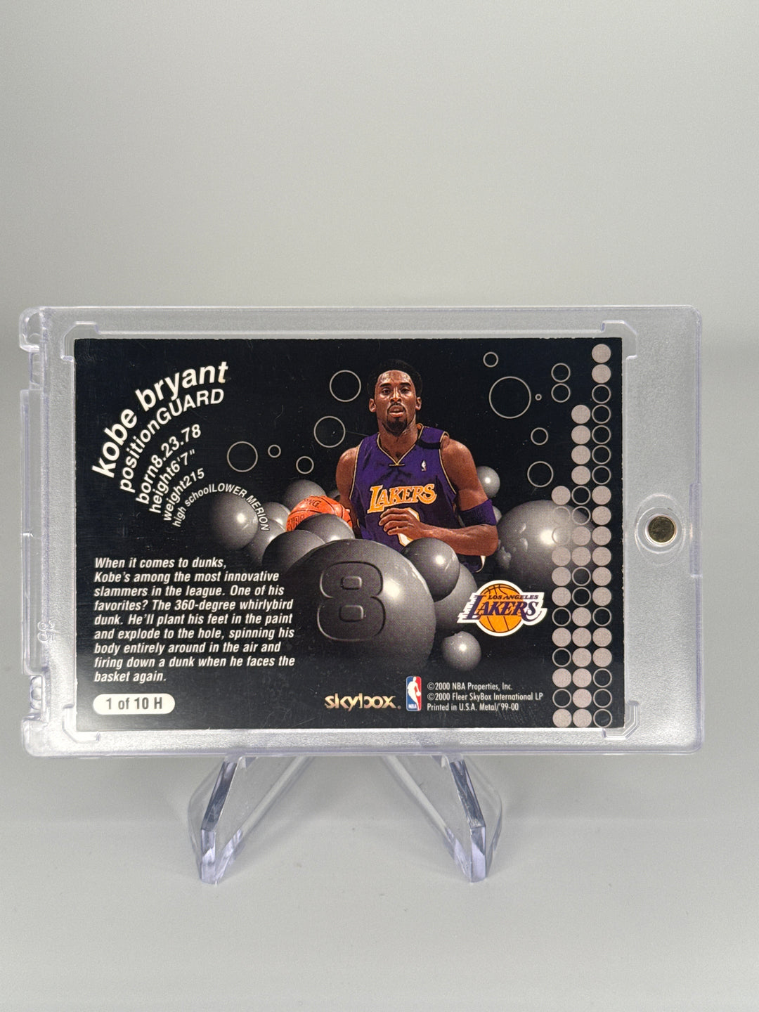 Kobe Bryant 2000 Skybox Metal Heavy Metal