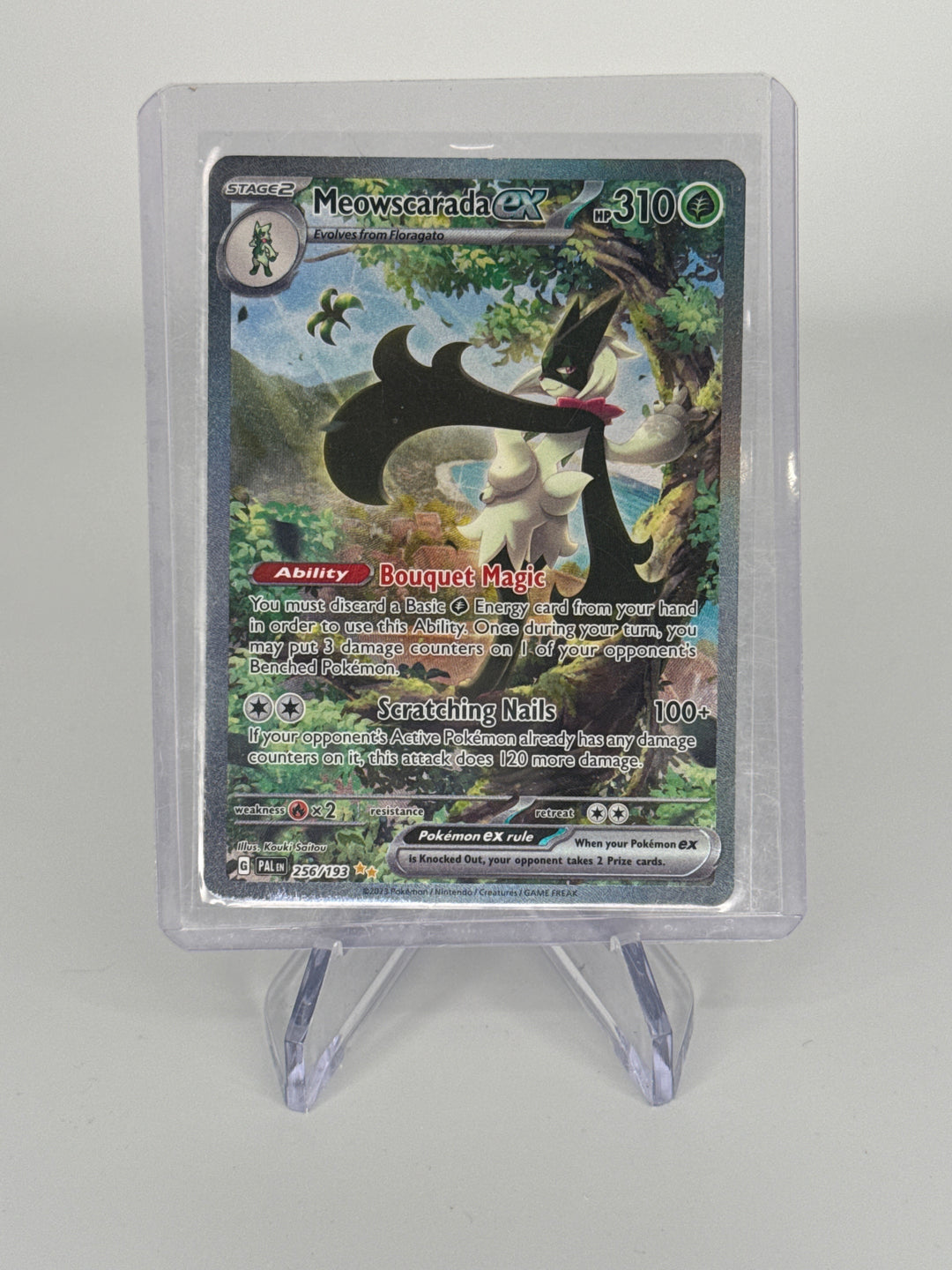 Pokémon TCG 2023 Meowscarada EX Scarlet & Violet Paldea Evolved, 256/193
