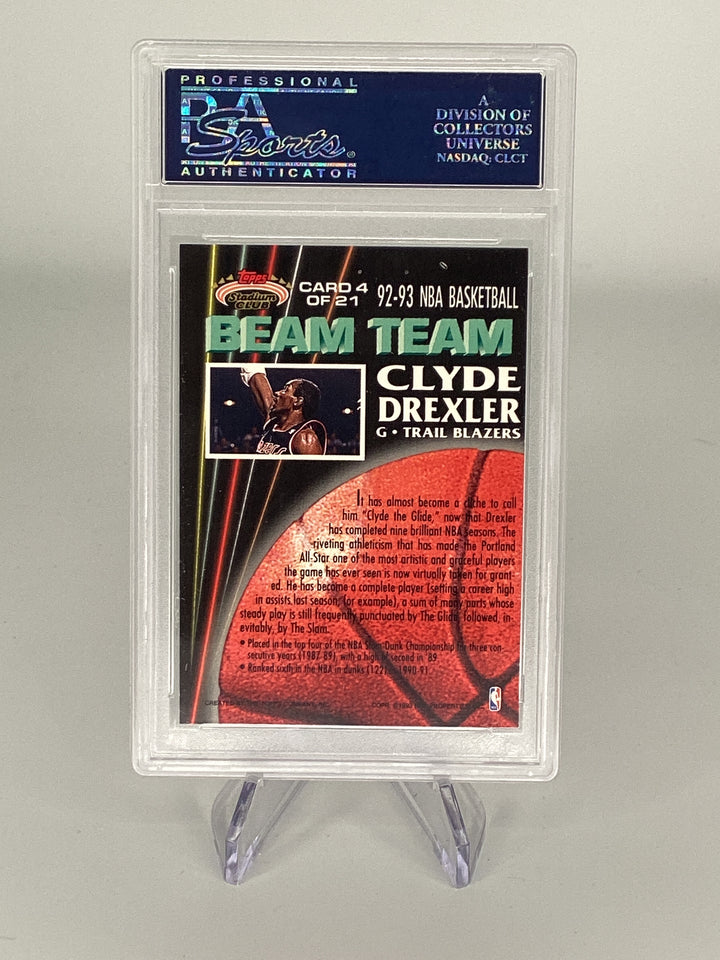 Clyde Drexler 1992 Stadium Club Beam Team, PSA 10 Gem Mint
