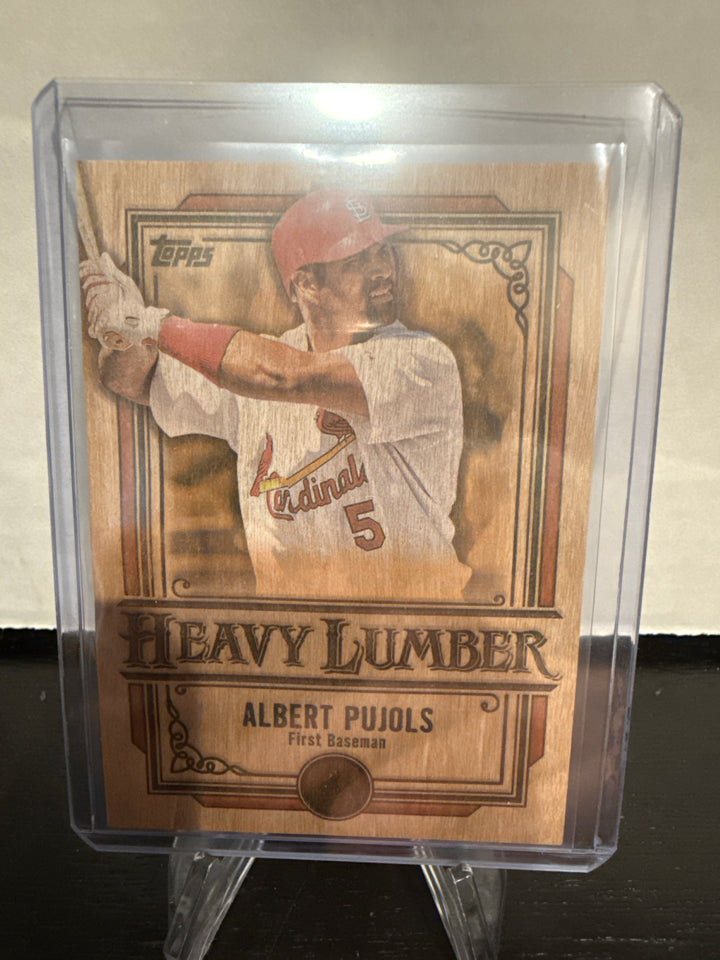 Albert Pujols 2025 Topps Series One Heavy Lumber SSP Case Hit