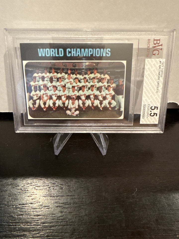 1971 Topps Orioles Team, BVG 5.5