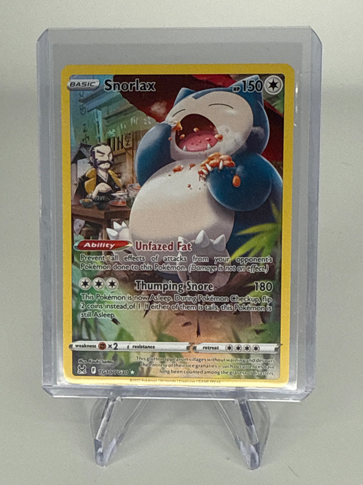 Pokemon TCG 2022 Snorlax Lost Origin Trainer Gallery, TG10/TG30