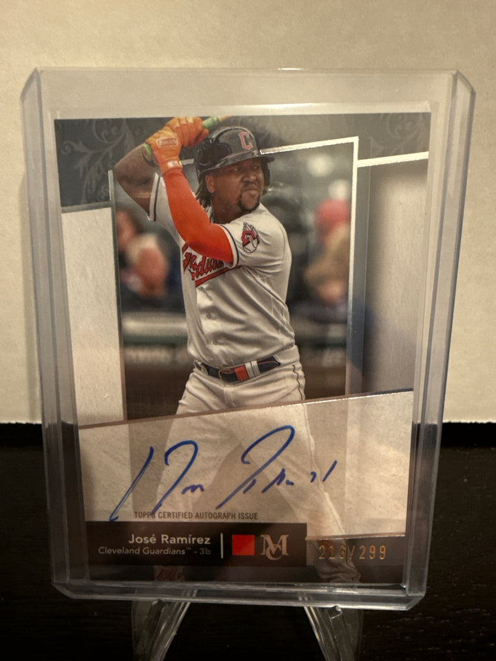 Jose Ramirez 2024 Topps Museum Collection Archival Auto, 216/299