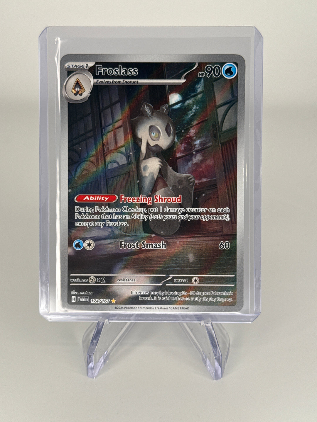 Pokemon TCG 2023 Froslass Twighlight Masquerade Illustration Rare, 174/167