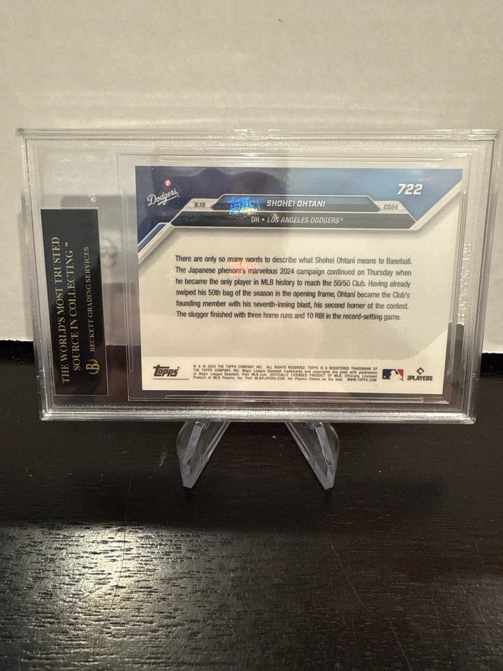 Shohei Ohtani 2024 Topps Now, BGS 10 Pristine Black Label