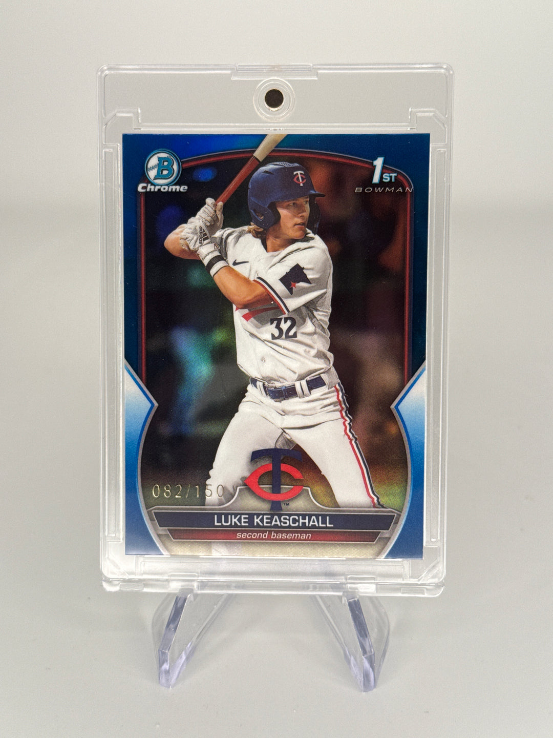 Luke Keaschall 2023 Bowman Chrome 1st Bowman Blue Refractor, 082/150