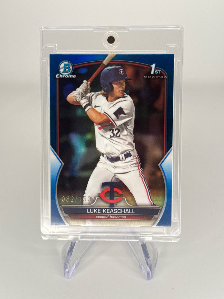 Luke Keaschall 2023 Bowman Chrome 1st Bowman Blue Refractor, 082/150
