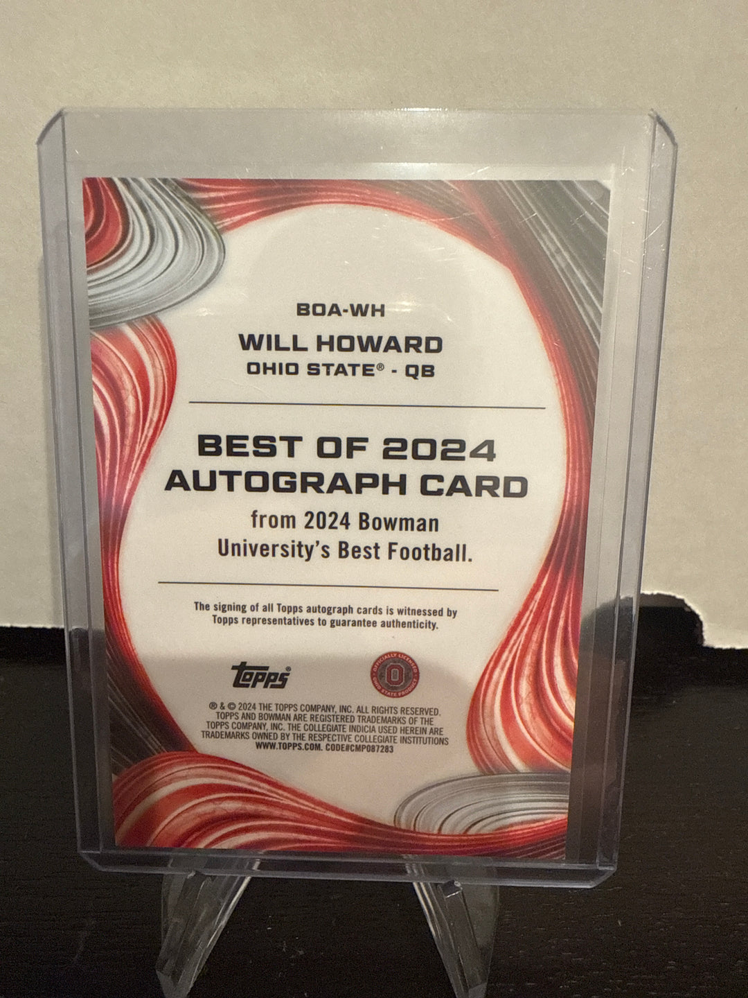 Will Howard 2024 Bowman University Best Auto