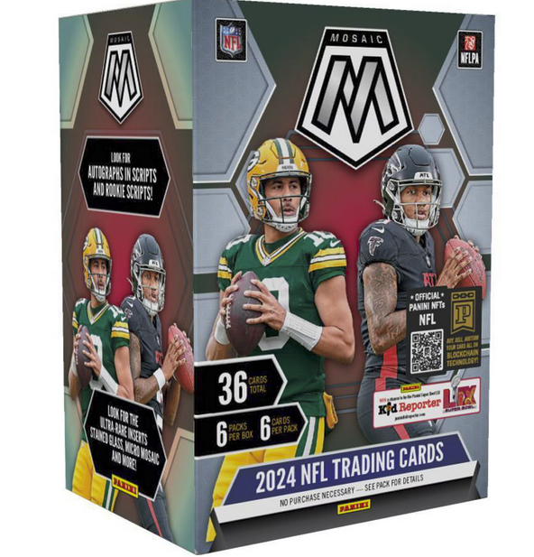 2024 Panini Mosaic Football Blaster Box (Orange Fluorescent Parallels)