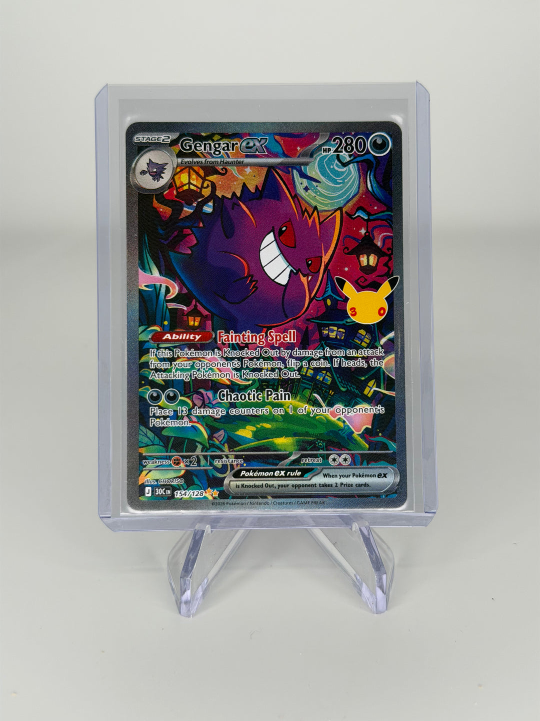 Pokemon TCG 2026 Gengar 30th Anniversary Special Illustration Rare, 154/128