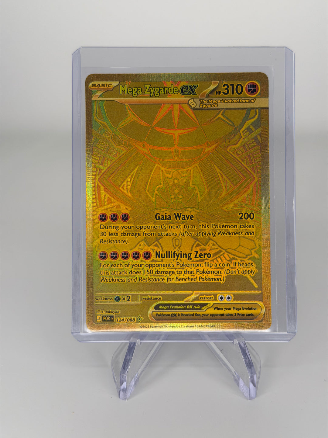 Pokemon TCG 2026 Mega Zygarde EX Perfect Order Mega Hyper Rare, 124/088