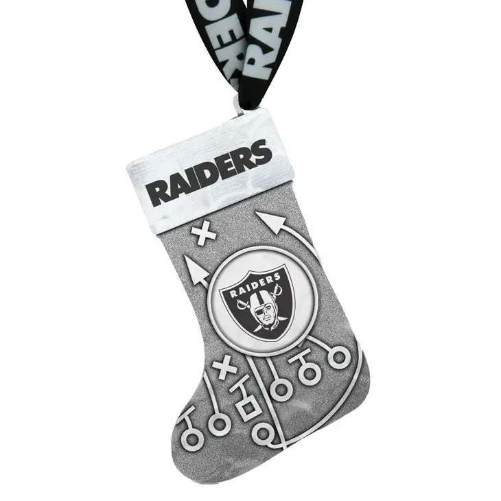 Las Vegas Raiders Playbook Stocking Ornament
