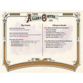 Decorative menu with a vintage design on a white background