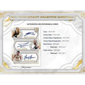 Collectible card with signatures and a decorative border