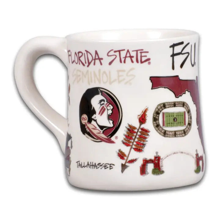 NCAA FSU Icon Mug - 16 oz. Ceramic Mug