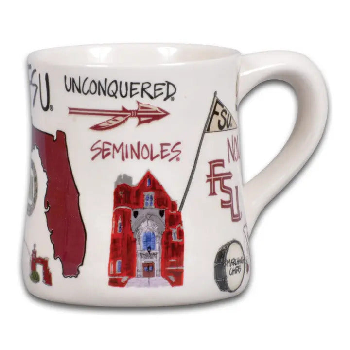 NCAA FSU Icon Mug - 16 oz. Ceramic Mug