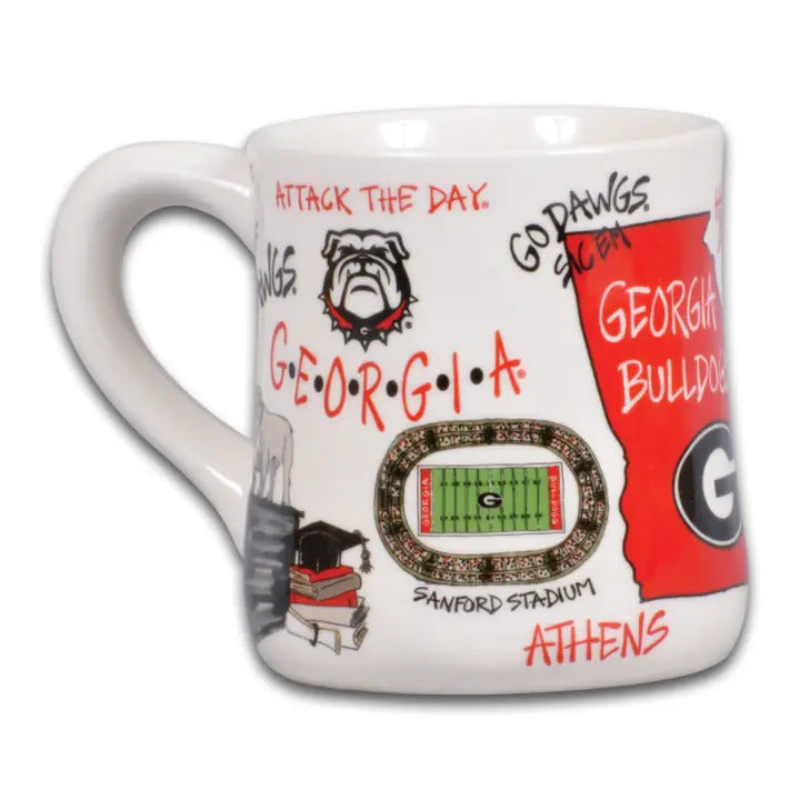 NCAA UGA Mug - 16 oz. Ceramic Mug