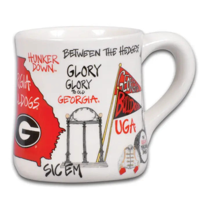 NCAA UGA Mug - 16 oz. Ceramic Mug