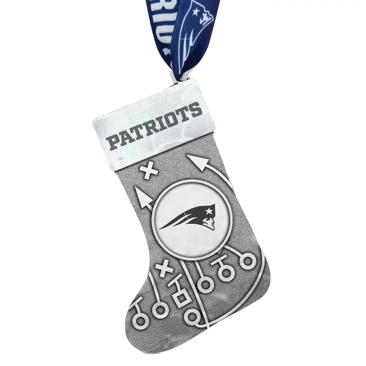 New England Patriots Playbook Stocking Ornament