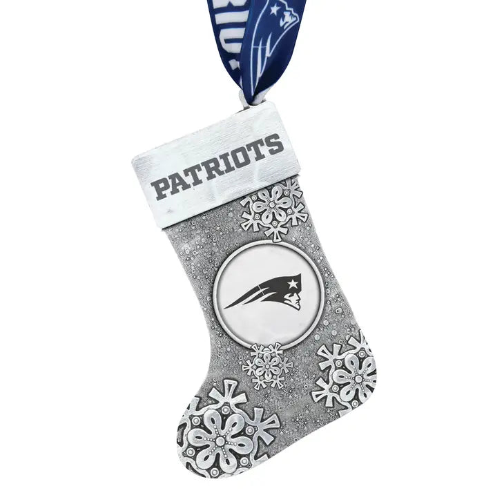 New England Patriots Snowflake Stocking Ornament