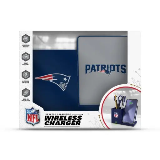 New England Patriots Wireless Charging Pen Holder