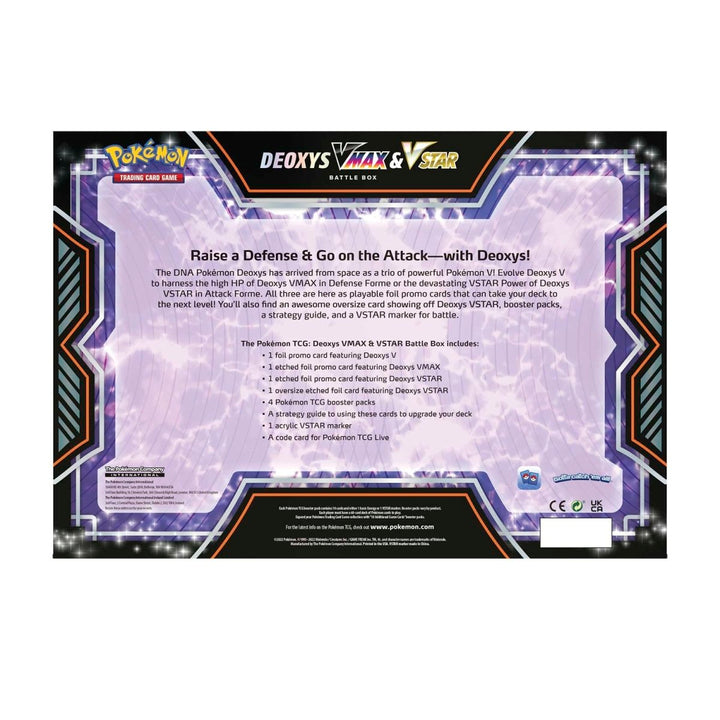 Pokémon TCG Deoxys/Zeraora VMax and VStar Battle Box