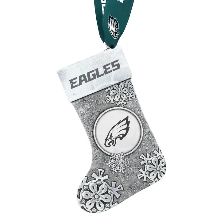 Philadelphia Eagles Snowflake Stocking Ornament
